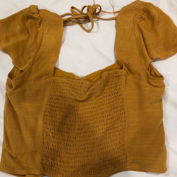 yellow button up - Picture 2 of 2